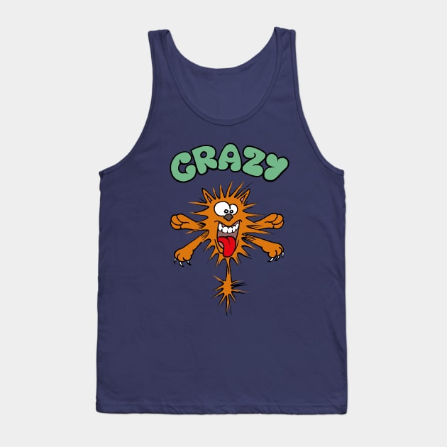 Crazy Cat Tank Top by Vick Debergh